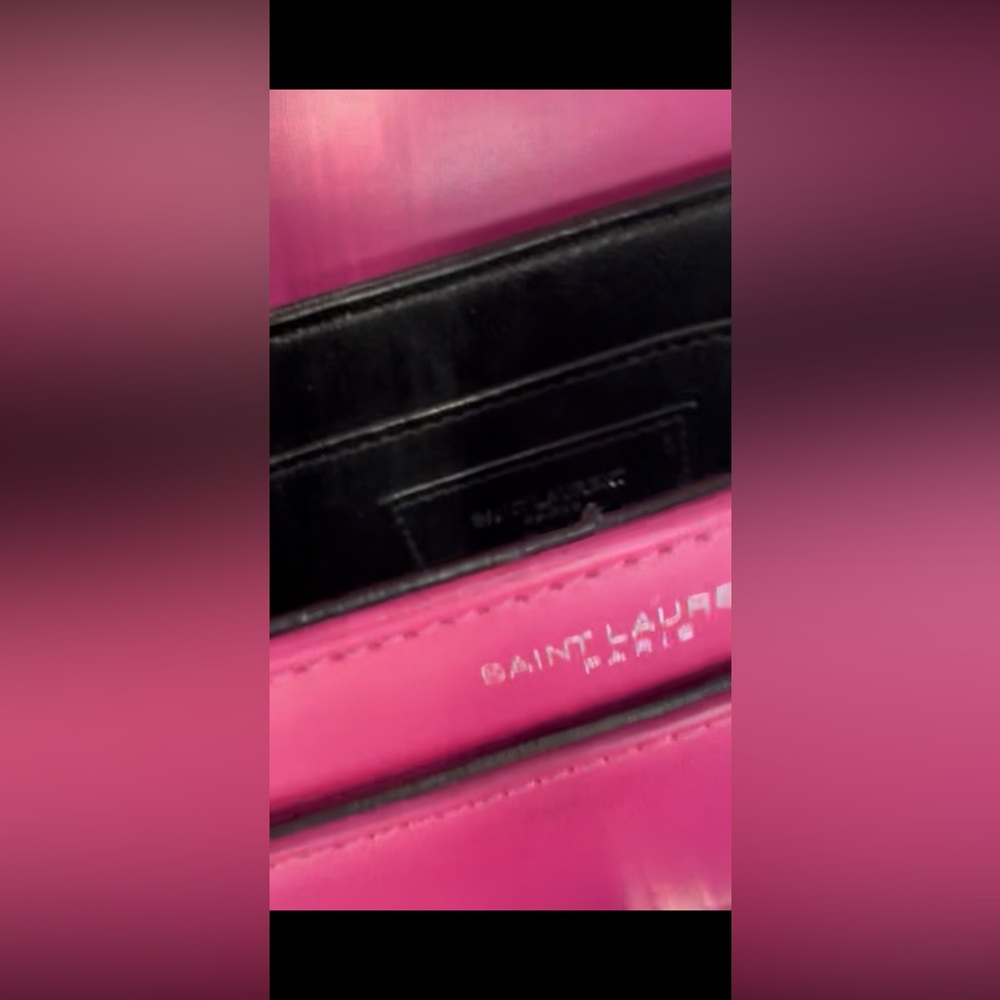 Saint Laurent Calfskin Solferino Fuschia Limited Edition Purse - Picture 10 of 15
